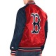 Red/Navy Boston Red Sox Renegade Varsity Satin Jacket