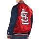 Red/Navy St. Louis Cardinals Renegade Varsity Satin Jacket