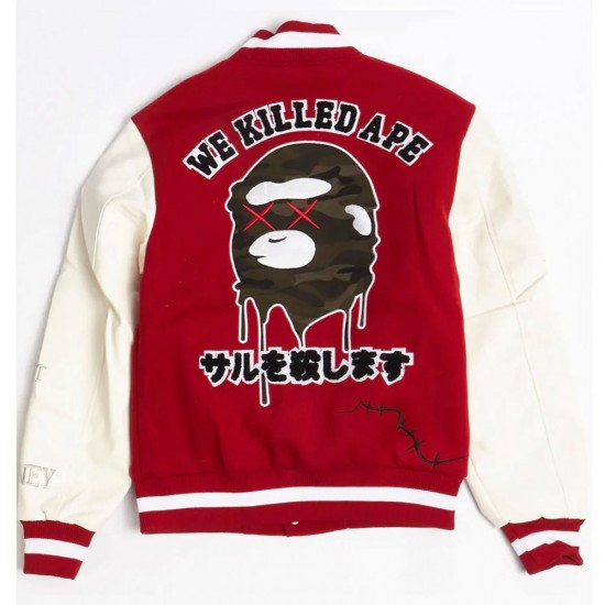 Robert Phillipe We Killed Ape Varsity Jacket