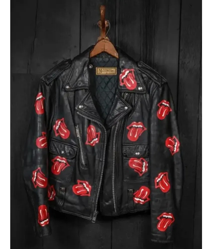 Mens Fraser Black Biker Leather Jacket - NYC Leather Jackets