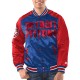 Royal/Red Detroit Pistons Renegade Varsity Satin Jacket