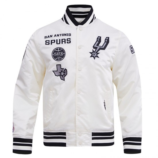 San Antonio Spurs Retro Classic Varsity Satin Jacket