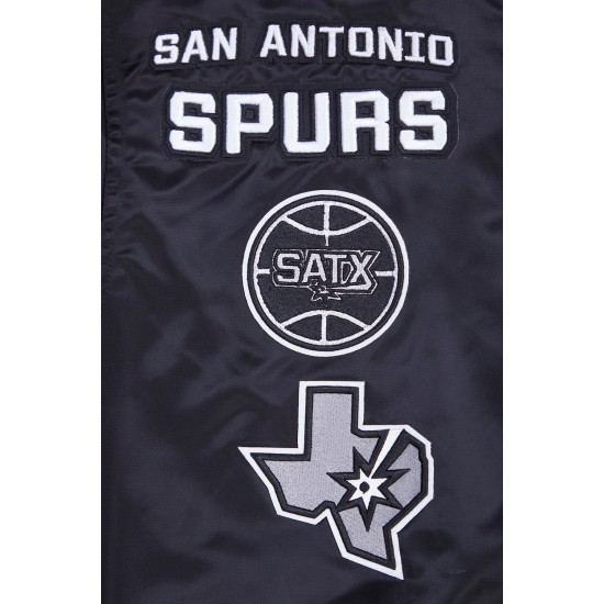 San Antonio Spurs Retro Classic Varsity Satin Jacket