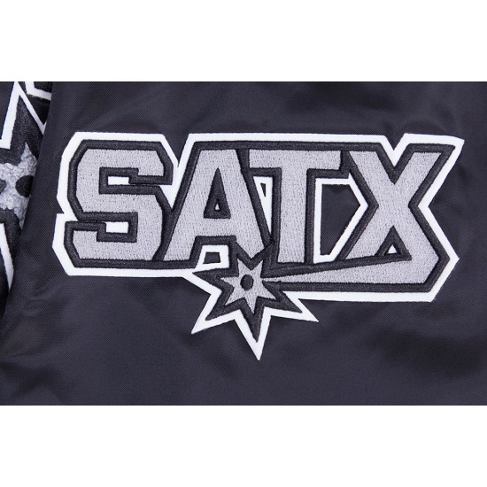 San Antonio Spurs Retro Classic Varsity Satin Jacket