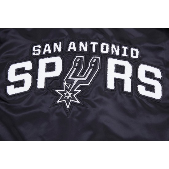 San Antonio Spurs Retro Classic Varsity Satin Jacket