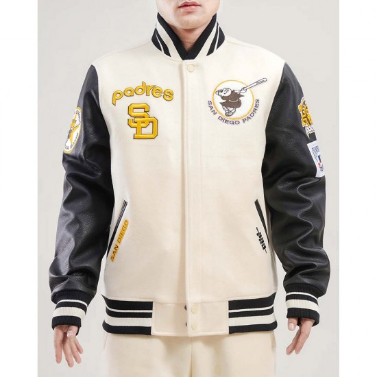 San Diego Padres Retro Classic Rib Varsity Jacket