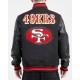 San Francisco 49ers Retro Classic Black Wool Varsity Jacket