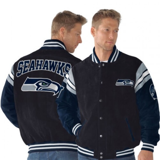 Seattle Seahawks Blue Varsity Jacket