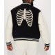 Skeleton Varsity Wool & Leather Jacket