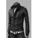 Slim Black Leather Jacket