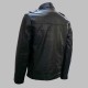 New Mens Soft Biker Black Crop Leather Jacket