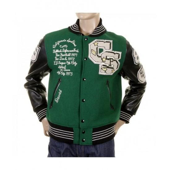 Spartans Dark Green Stadium Varsity Jacket