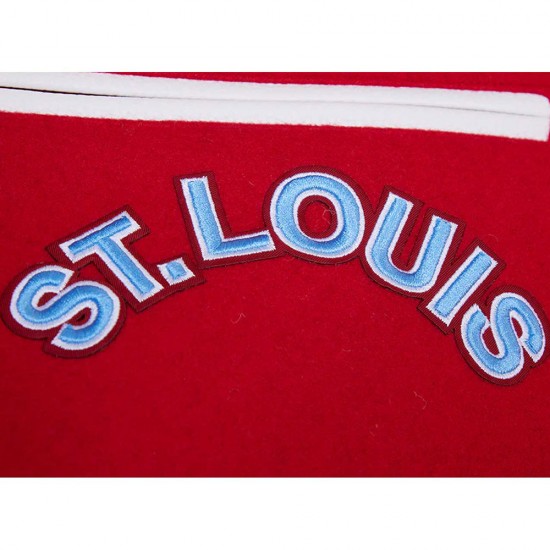 St. Louis Cardinals Retro Classic Rib Blue Wool Varsity Jacket