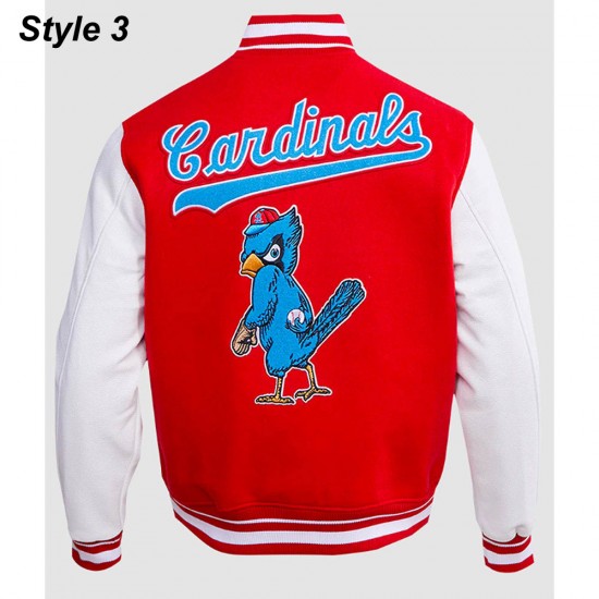 St. Louis Cardinals Retro Classic Rib Blue Wool Varsity Jacket