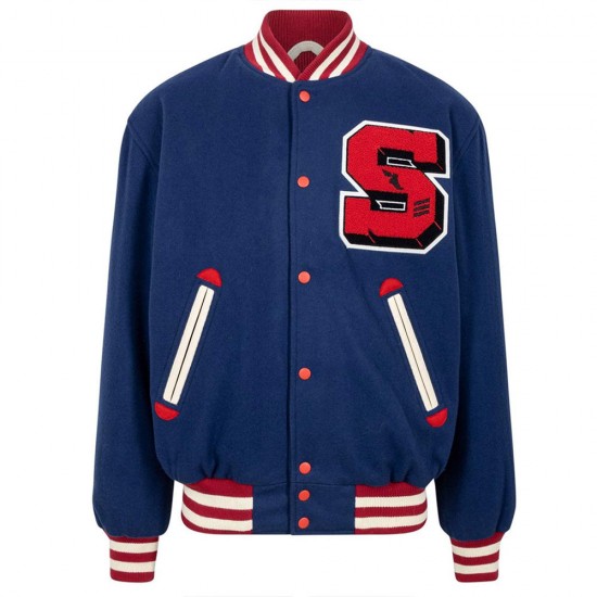 Stadium Team Navy Varsity Wool Jacket