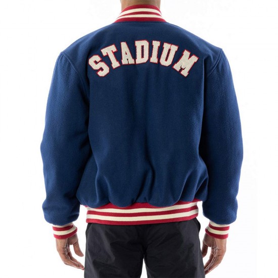 Stadium Team Navy Varsity Wool Jacket