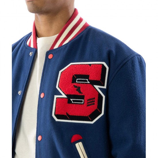 Stadium Team Navy Varsity Wool Jacket