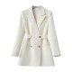 Step into Spring with Confidence: Slim-Fit White Blazer 2023's Hottest Pick