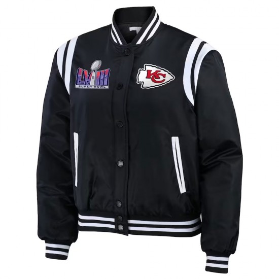 Super Bowl LVIII Champions Kansas City Chiefs Varsity Bomber Jacket