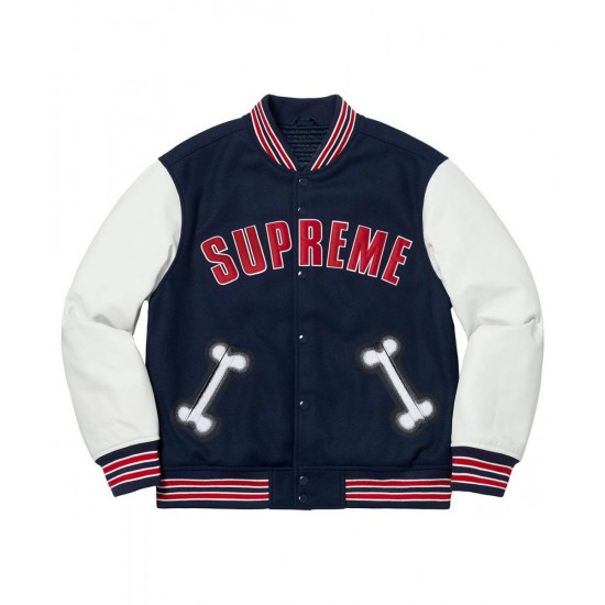 Supreme Bone Varsity Letterman Jacket