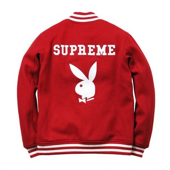 Supreme Playboy Varsity Wool Jacket