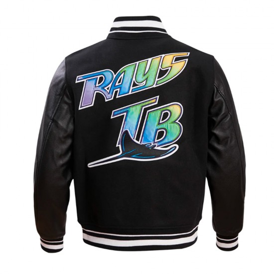 Tampa Devil Rays Retro Classic Rib Varsity Jacket