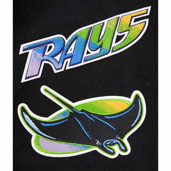 Tampa Devil Rays Retro Classic Rib Varsity Jacket