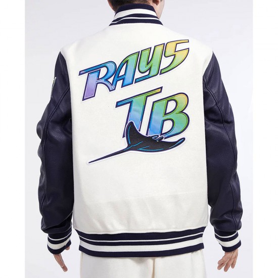 Tampa Devil Rays Retro Classic Rib Varsity Jacket