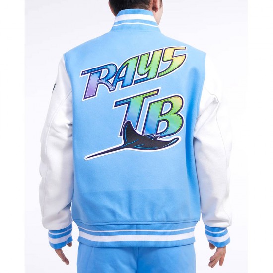 Tampa Devil Rays Retro Classic Rib Varsity Jacket