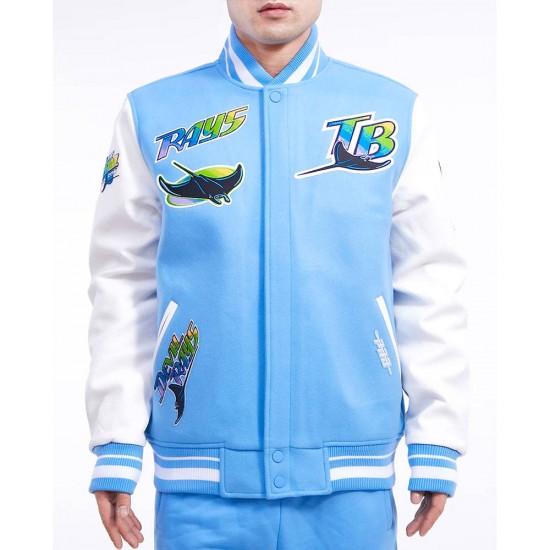 Tampa Devil Rays Retro Classic Rib Varsity Jacket