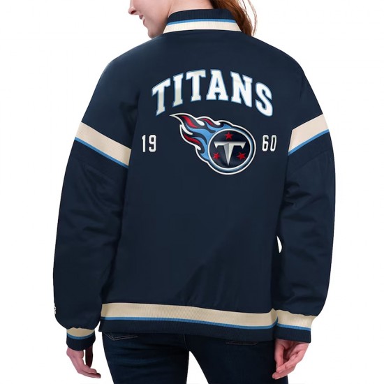 Tennessee Titans Tournament Navy Varsity Jacket