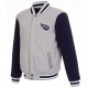 Tennessee Titans Varsity Gray and Navy Wool Jacket