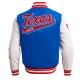 Texas Rangers Script Tail Classic Rib Varsity Jacket