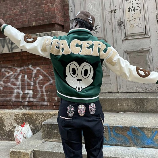 The Peaceful People Letterman Jacket