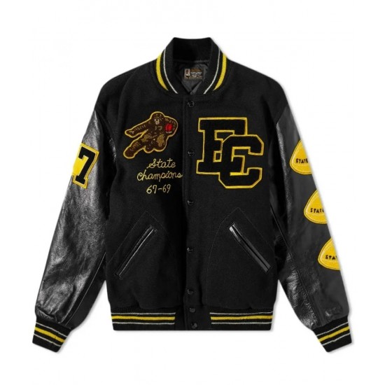 The Real McCoy's Joe McCoy Everett Chiefs Black Varsity Jacket