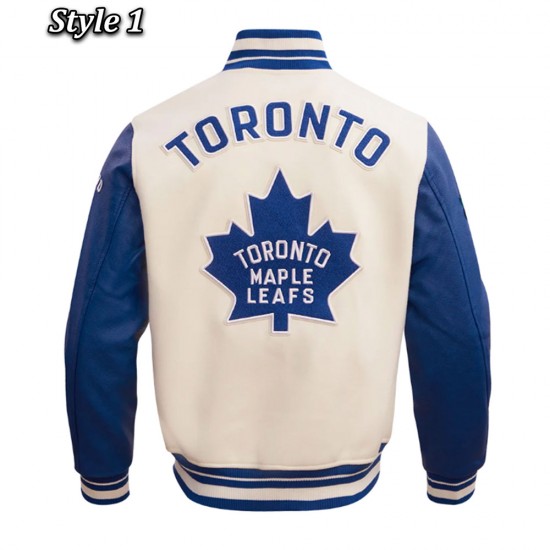 Toronto Maple Leafs Retro Classic Rib Varsity Jacket