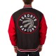 Toronto Raptors Varsity Black and Red Wool Jacket