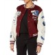 True Religion Spliced Black Varsity Jacket