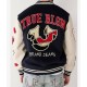 True Religion Spliced Black Varsity Jacket