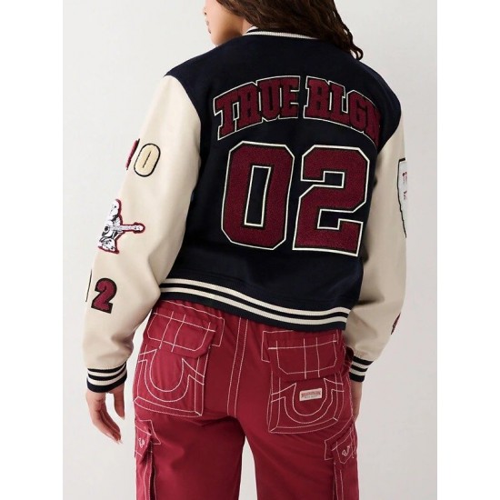 True Religion Wool Varsity Jacket