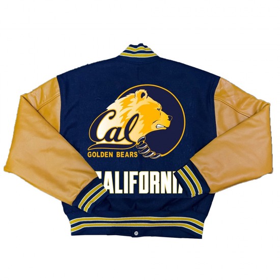 University of California Golden Bears Navy and Yellow Varsity Jacket