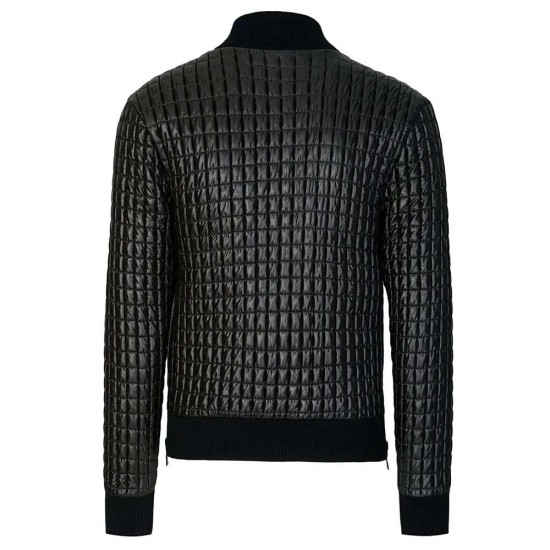 Usher Quilted Black Leather Jacket