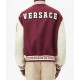 V Felted-Wool and Leather Varsity Jacket