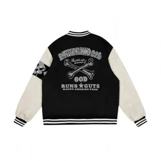 Varsity Buns Guts Battle Bid Heart Skull Wool Jacket