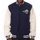 Varsity LA Rams White and Blue Jacket