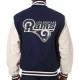 Varsity LA Rams White and Blue Jacket