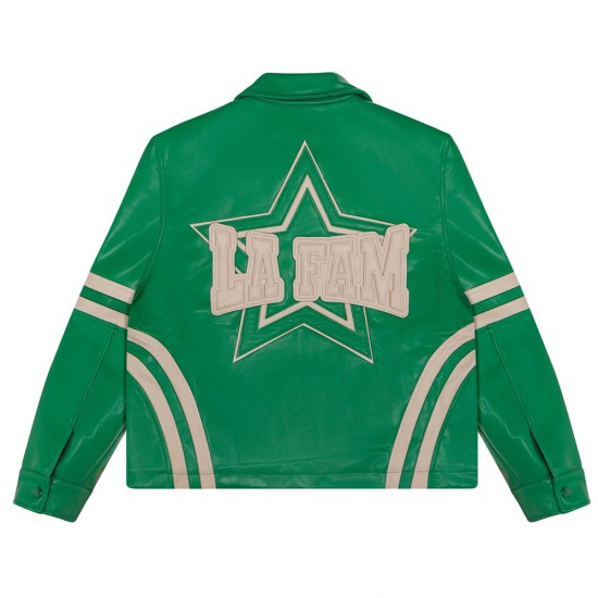 Varsity La Fam Retro Leather Jacket