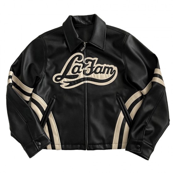 Varsity La Fam Retro Leather Jacket