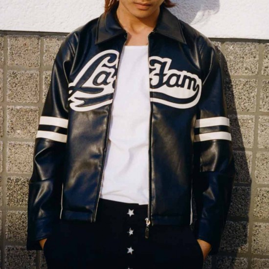 Varsity La Fam Retro Leather Jacket