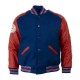 Varsity NY Giants Darius Slayton Blue and Red Jacket